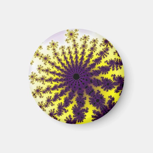Aimant Éclatement jaune et violet (Devant)