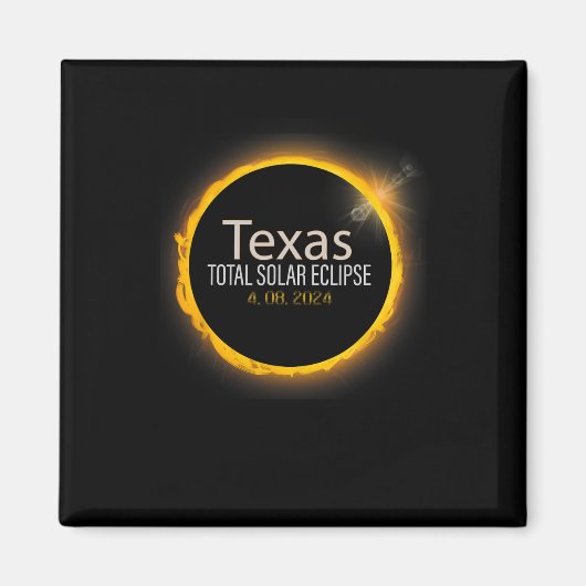 Aimant Eclipse 2024 Chemise Total Solaire Eclipse State T (Devant)