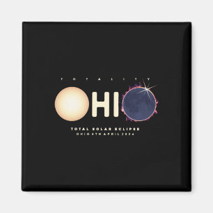 Aimant Eclipse 2024 Ohio Total Eclipse Astronomie Graphiq