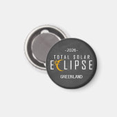 Aimant Éclipse du Groenland 2026 (Recto/Verso)