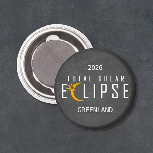 Aimant Éclipse du Groenland 2026