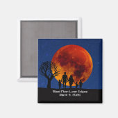 Aimant Éclipse lunaire de la Lune de sang 2026 (Recto/Verso)