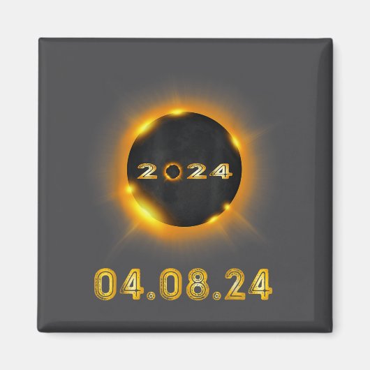 Aimant Éclipse solaire 04 08 24 Illustration (Devant)