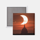 Aimant Éclipse solaire 2021 (Recto/Verso)