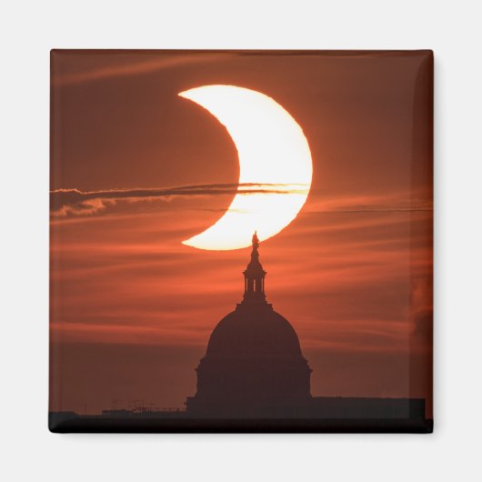 Aimant Éclipse solaire 2021 (Devant)