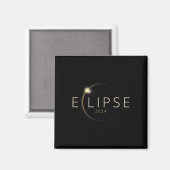 Aimant Éclipse solaire 2024 Éclipse solaire totale 4.08.2 (Recto/Verso)