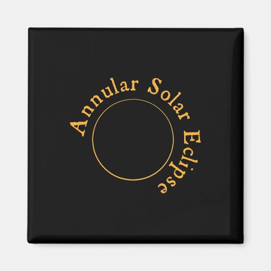 Aimant Éclipse solaire annuelle (Devant)