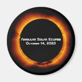 Aimant Éclipse solaire annuelle 2023 (Devant)