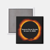Aimant Éclipse solaire annuelle 2023 (Recto/Verso)