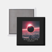 Aimant Éclipse solaire Avril 2024 04.08.24 (Recto/Verso)