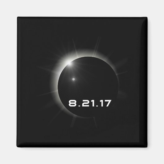 Aimant Éclipse solaire de 2017 (Devant)