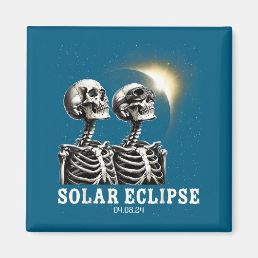 Aimant Éclipse solaire de totalité Illustration 04 08 (Devant)