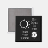 Aimant Éclipse solaire mignonne avril printemps totalité (Recto/Verso)
