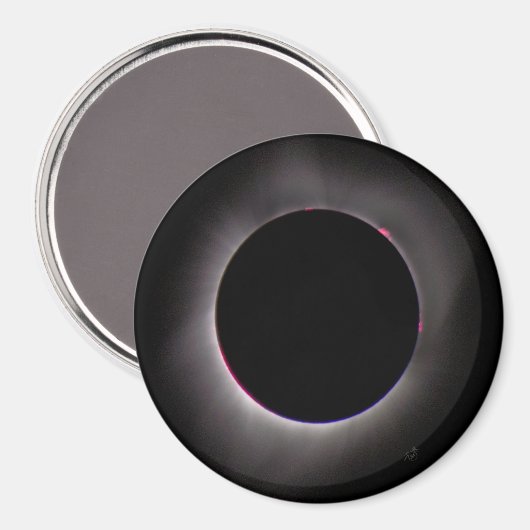 Aimant Éclipse solaire totale (Recto/Verso)