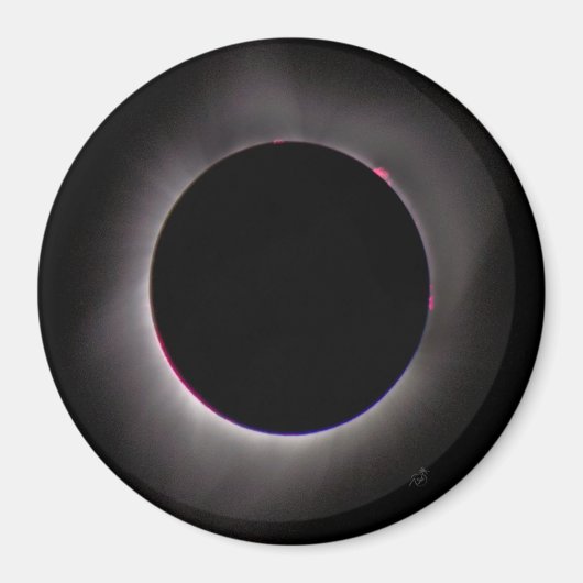 Aimant Éclipse solaire totale (Devant)