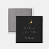 Aimant Éclipse solaire totale 2017 (Recto/Verso)