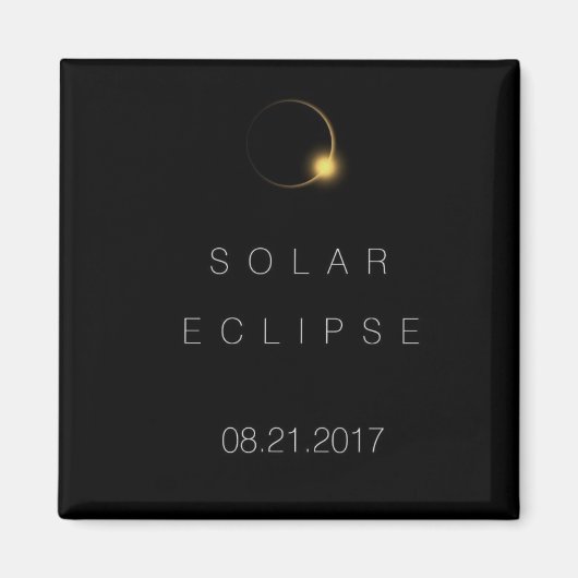 Aimant Éclipse solaire totale 2017 (Devant)