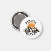 Aimant Éclipse solaire totale 2024 (Recto/Verso)