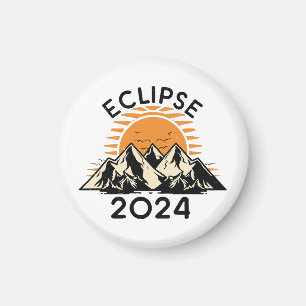 Aimant Éclipse solaire totale 2024