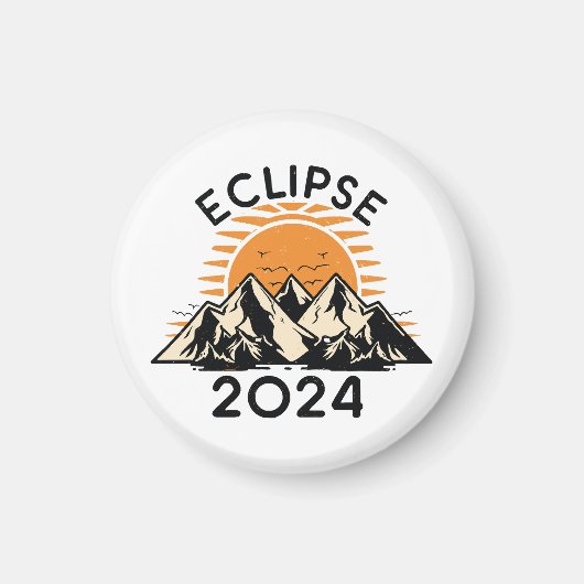 Aimant Éclipse solaire totale 2024 (Devant)