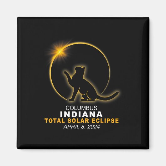 Aimant Éclipse solaire totale 2024 (Devant)