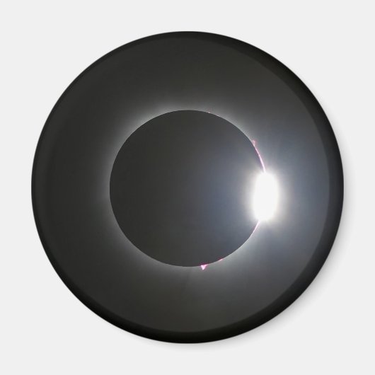 Aimant Éclipse solaire totale 8 avril 2024 (Devant)