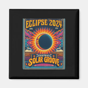 Aimant Éclipse solaire totale 8 avril 2024 Nord