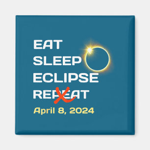 Aimant Éclipse solaire totale de 2024 en Amérique - Total