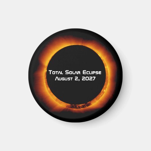 Aimant Éclipse solaire totale du siècle 2027 (Devant)