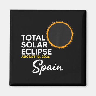 Aimant Éclipse solaire totale en Espagne le 12 août 2026