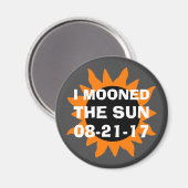 Aimant Éclipse solaire totale I Mooné le soleil (Recto/Verso)