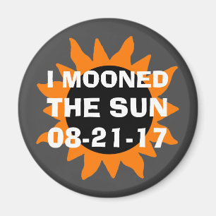 Aimant Éclipse solaire totale j'ai musardé le Sun
