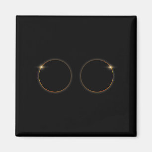 Aimant Éclipse solaire totale Totalité Illustration d'avr