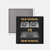 Aimant École Ancienne Vs Nouvelle École Platine De Dj Vs (Recto/Verso)