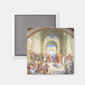 Aimant École d'Athènes de Raphaël (Platon et Aristote) (Recto/Verso)