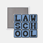 Aimant École de droit, enseignement juridique (Recto/Verso)