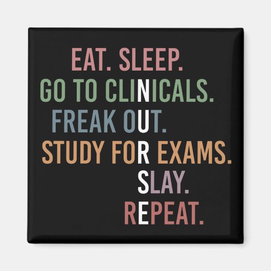 Aimant École de soins infirmiers Futur Infirmière RN Cade (Devant)