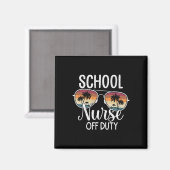 Aimant École De Vacances D'Été Fin De L'Année École Infir (Recto/Verso)