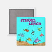 Aimant École, Déjeuner (Recto/Verso)