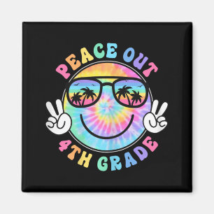 Aimant École Peace Out 2024 Dernier Jour De L'École Somme