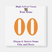 Aimant École Secondaire Élémentaire Collège Université (Devant)