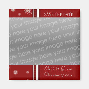 Aimant Économies de mariage de Noël l'aimant de photo d