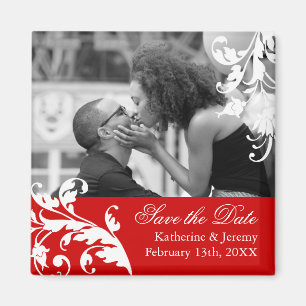 Aimant Économies de rouge l'aimant de mariage de date