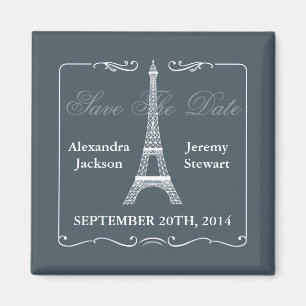 Aimant Économies de Tour Eiffel l'aimant de date