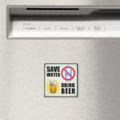 Aimant Économisez de l'eau - Boire de la bière (In Situ (Lave-vaisselle))
