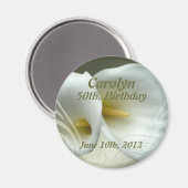 Aimant Économisez la date, l'aimant d'anniversaire avec l (Recto/Verso)