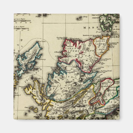 Aimant Ecosse ancienne, moderne (Devant)