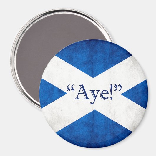 Aimant Ecosse, AYE ! (Recto/Verso)