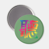 Aimant Écouter le caractère chinois (Recto/Verso)