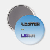 Aimant Écouter pour apprendre (Recto/Verso)